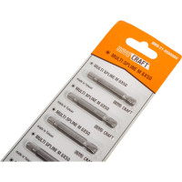 Биты Multi Spline M6, 50 мм, 10 шт для шуруповерта NOVOCRAFT ВMS-21-050006V