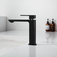 Смеситель для раковины VINCEA Next однорычажный, черный VBF-1N1MB