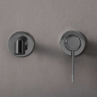 Смеситель для раковины VINCEA Desire встраиваемый, однорычажный, вороненая сталь VBFW-1D1GM