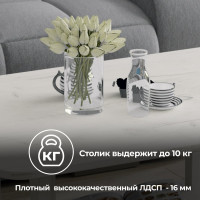 Журнальный стол ТриЯ тип 8 дуб крафт белый 214011