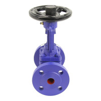 Клапан запорный сильфонный DN.ru V234A Ду20 Ру16 чугунный, фланцевый D090-00708