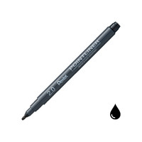 Линер Pentel Pointliner Calligraphy 2 мм 12 шт S20P-C20A черные чернила 708863