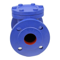 Клапан обратный поворотный DN.ru 302A Ду50 Ру16 фланцевый, чугунный D100-02362