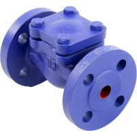 Клапан обратный подъемный DN.ru 287A Ду15 Ру16 фланцевый, чугунный D100-02371