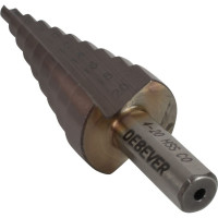 Сверло ступенчатое с прямой канавкой, 4-20 мм, 9 ступеней, HSS-Co DeBever Machining Solutions DB-CT4209