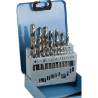 Набор сверл спиральных по металлу 1-10 мм, HSS, DIN 338, 19 шт Debever Machining Solutions DB-DG19