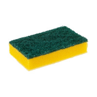 Диспенсер для моющего средства PROFF PLASTIK 130x60x110 мм, с дозатором+губка серый пластиковый "proff" 1/24 УИ-2601525с