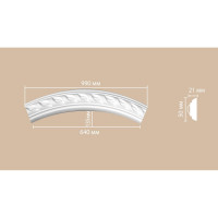Радиус круга 1/4 Decomaster (Rнар. 500|Rвн. 450 мм) 898061-90