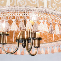 Подвесная люстра Citilux Базель с абажуром Вышивка CL407135