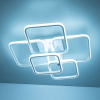 Светодиодная люстра Citilux Бакстер с пультом Белая CL230B150