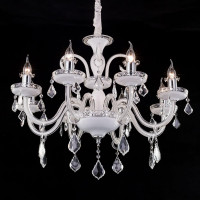 Люстра Citilux Марена стеклянная Белая CL352180