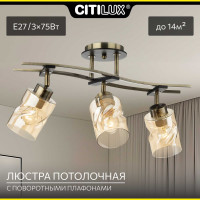 Люстра с поворотными плафонами Citilux Мерида Бронза Венге CL142134