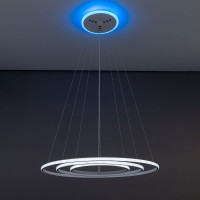 Умная подвесная люстра Citilux Неон Смарт RGB Белая CL731A090E