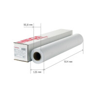 Бумага широкоформатная InkJet Комус 80г 914ммх100м 50,8мм 613594