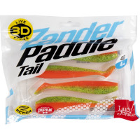 Виброхвосты Lucky John LJ 3D Series ZANDER PADDLE TAIL 4.8in, 12.00/Z12 4шт 140430-Z12