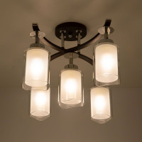 Люстра с поворотными плафонами Citilux Фортуна Венге Хром CL156152