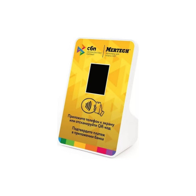 MERTECH Терминал оплаты СБП (NFC, QR, 2,4 inch, yellow) 1993