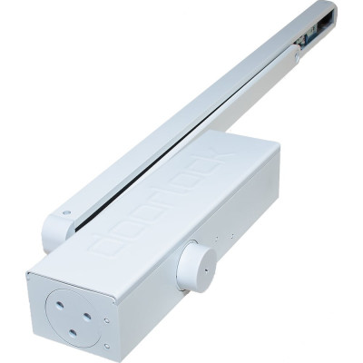 Доводчик со скользящей тягой Doorlock dl345s bc da en1-4, белый 75571