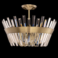 Потолочная люстра Citilux Вестерос хрустальная Бронза CL307163