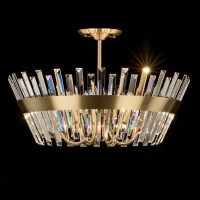 Потолочная люстра Citilux Вестерос хрустальная Бронза CL307183