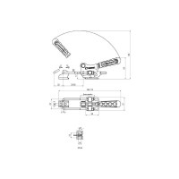 Натяжная защелка KUKAMET с фиксатором, усилие 205 кг 311-2-L