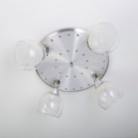 Люстра Citilux Самба с поворотными плафонами Алюминий Хром CL158142