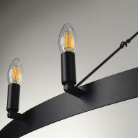 Замковая подвесная люстра Citilux Смитсон Чёрная CL470112