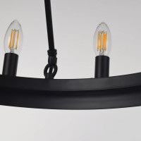 Замковая подвесная люстра Citilux Смитсон Чёрная CL470118