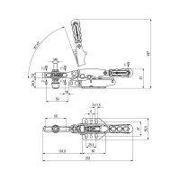 Прижим автоматизированный горизонтальный KUKAMET, усилие 286 кг 121-3