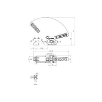 Защелка со стопором, усилие 102 кг KUKAMET 311-1-L