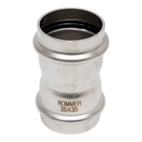 Равнопроходная муфта ROMMER Rss-0017-000035 впр, 35 из нержавеющей стали, прессовой RG0091KSNOTL44