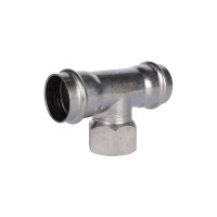 Тройник-переходник ROMMER впр-вр, 35x1, из нержавеющей стали, прессовой Rss-0015-000351 RG0091KSNOPO39