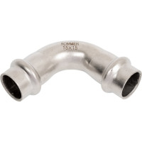 Угольник ROMMER 90 впр-впр, 15, из нержавеющей стали, прессовой Rss-0003-000015 RG0091KSNO8HFG