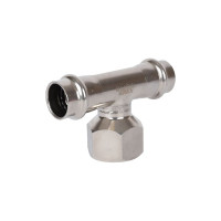 Тройник-переходник ROMMER впр-вр, 18x3/4, из нержавеющей стали, прессовой Rss-0015-001834 RG0091KSNOOM32