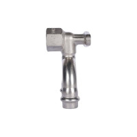 Проходной угольник ROMMER настенный, с креплением, впр-вр, 15x1/2, из нержавеющей стали, прессовой Rss-0012-001512 RG0091KSNOIJQ2