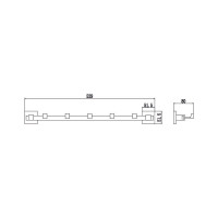 Планка с крючками SAVOL 5 крючков S-06575A
