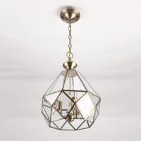 Подвесная люстра Citilux Витра-1 витражная Бронза CL442130