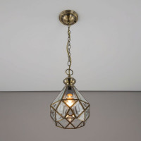 Подвесной светильник Citilux Витра-1 витражный Бронза CL442110