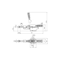 Прижим механический плунжерный автоматизированный KUKAMET, усилие 255 кг 552-3