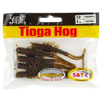 Съедобные искусственные виброхвосты Lucky John LJ Pro Series TIOGA HOG 3.5in, 08.90/PA03, 6шт 140195-PA03