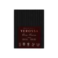 Простыня Verossa Stripe 180x215 см Black 730536