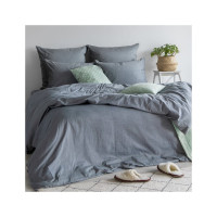 Простыня Verossa Melange на резинке 140x200 см Indigo 776155