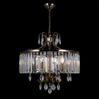 Подвесная хрустальная люстра Citilux Инга Бронза CL335183