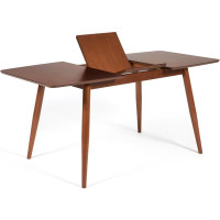 Раскладной стол Tetchair Pavillion (павильон) основание бук, столешница МДФ, 80x120+40x75 см, коричневый 13981