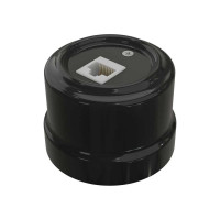 Компьютерная розетка Мезонинъ rj45, цвет - черный, серия "аврора", тм GE70342-05