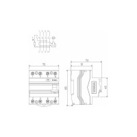 Устройство защитного отключения WERKEL 3p+n 25A 30mA AC 6kA a062564