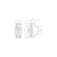 Автоматический выключатель WERKEL 2p 16А С 4,5кА a062495