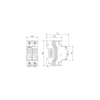 Автоматический выключатель WERKEL 2p 63А С 4,5кА a062500