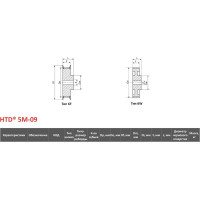 Зубчатый шкив под расточку ISKRA PHP 48-5M-09RSB 05M0948