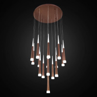 Каскадная люстра Citilux Вегас LED Коричневая CL227163